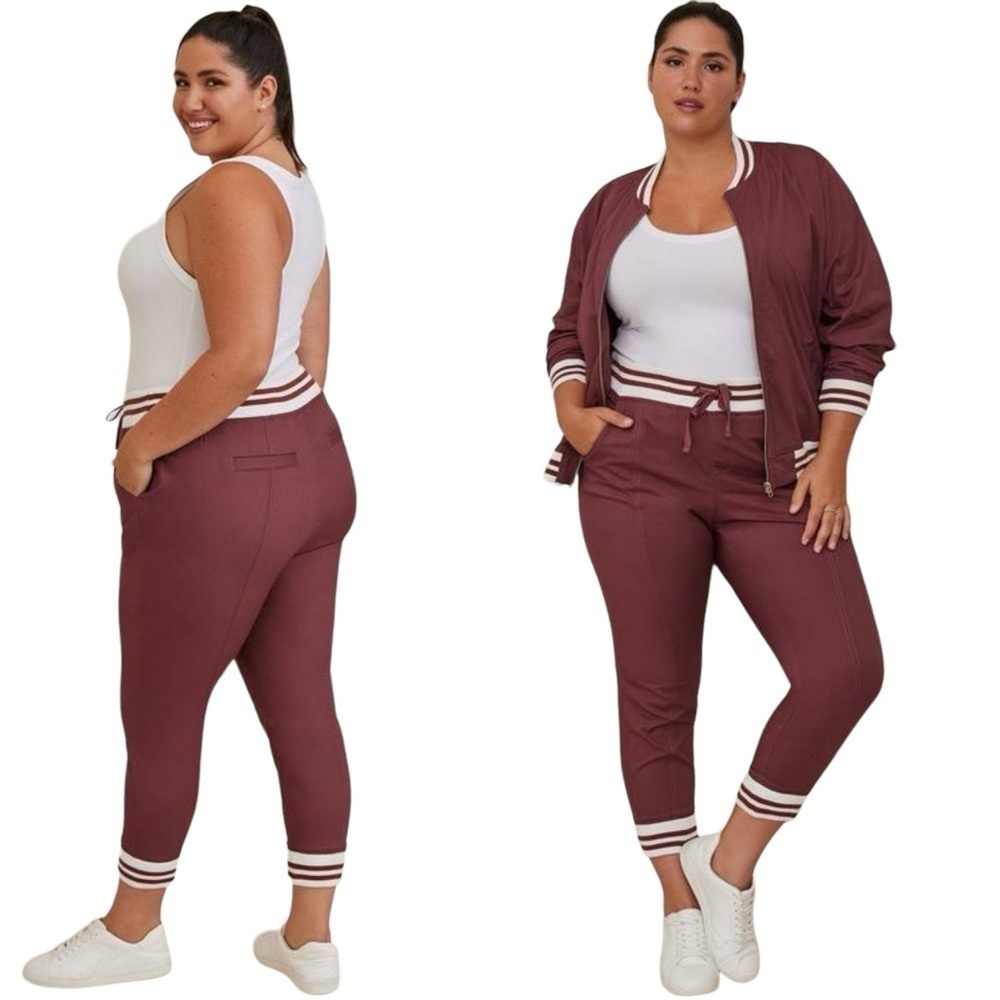 Torrid Classic Fit Jogger Stretch Poplin Mid-Rise Pants Size 3X